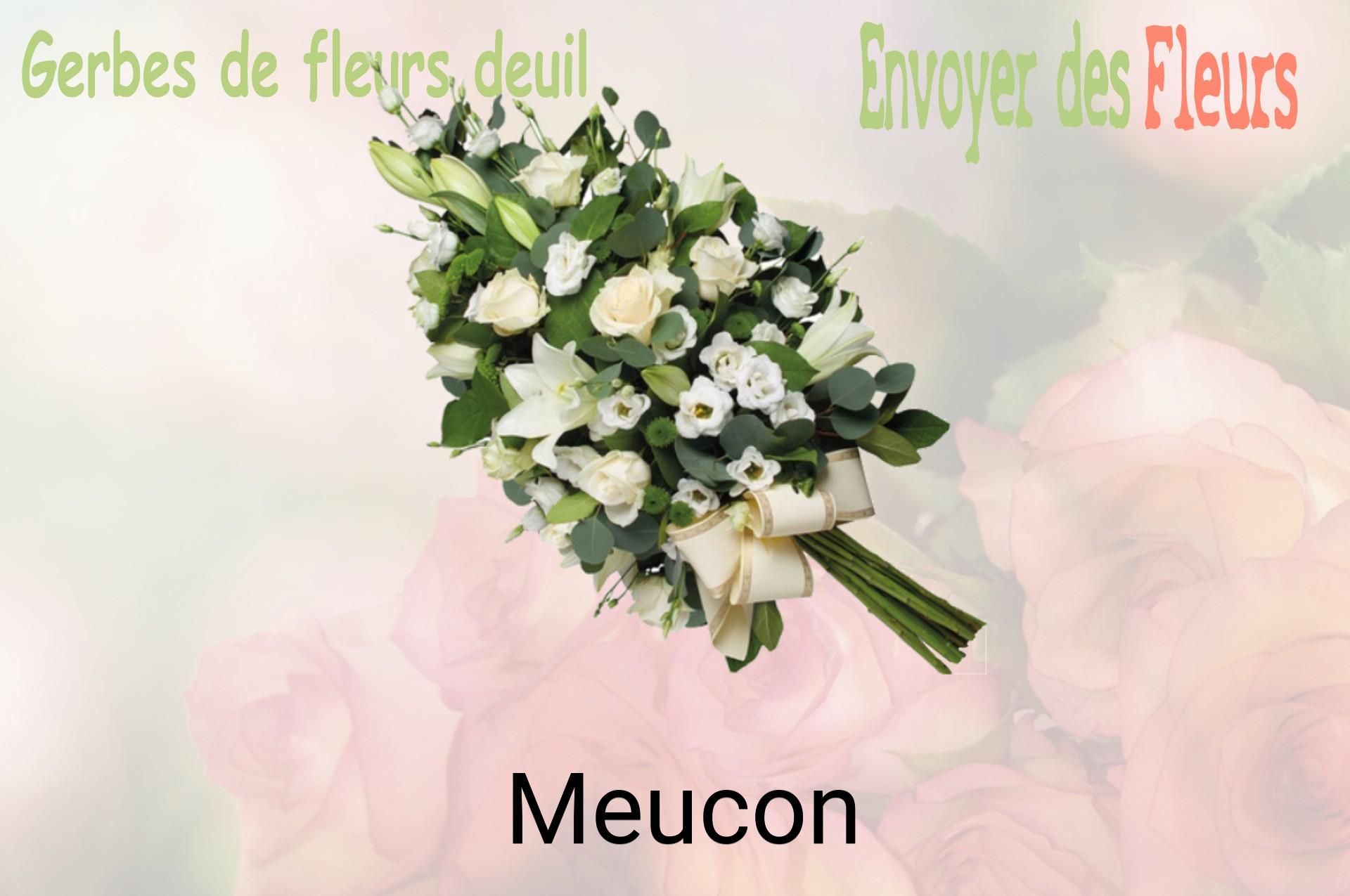 Gerbe de fleurs de deuil livrée à Meucon